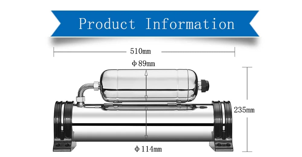 Purification 304 Stainless Steel 0.01um 1000L/H Water Water Filter Housing Vertical Household PreAsion