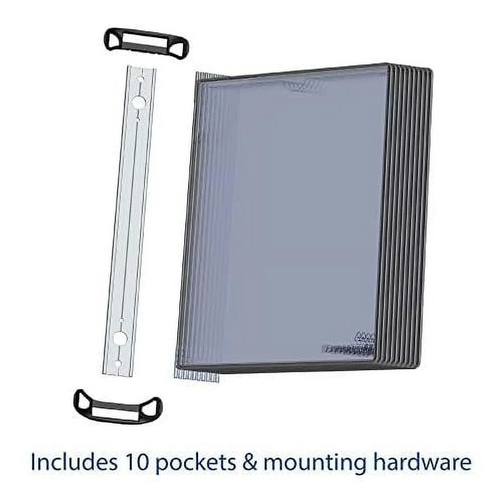 Reference Black Frame, Universal-Size Series 10 Mounted Wall (TP920307) Pockets, PRO Double-Sided Model And Professional Display Outer Viewing, Djois System,