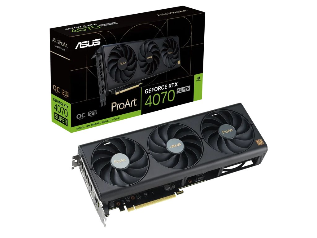 2.1a, OC Card SUPER 4070 ASUS Graphics ProArt 4.0, GeForce 1.4a) (PCIe GDDR6X, 3, DisplayPort PROART-RTX4070S-O12G RTX HDMI DLSS Edition 12GB