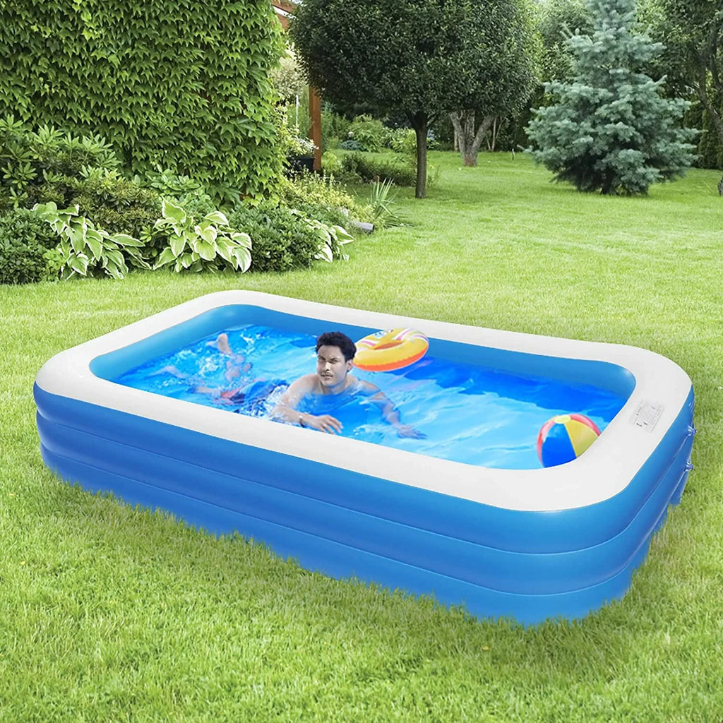Blue Inflatable Moselota Swimming Wall - x 72" Pool 22" 120" x 0.4mm Thickness