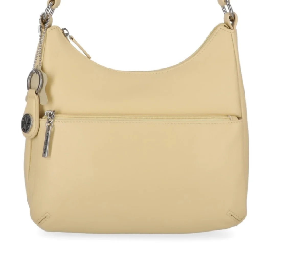 Regular Bag Bernini Giani Size Nappa Hobo Yellow Women's Leather