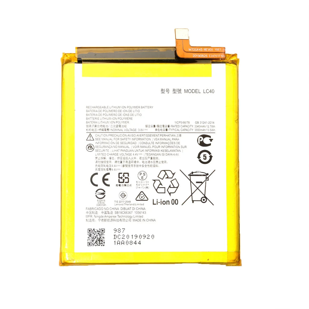 E7 Battery Moto Motorola for XT2052 Replacement (2020) Tool LC40 E