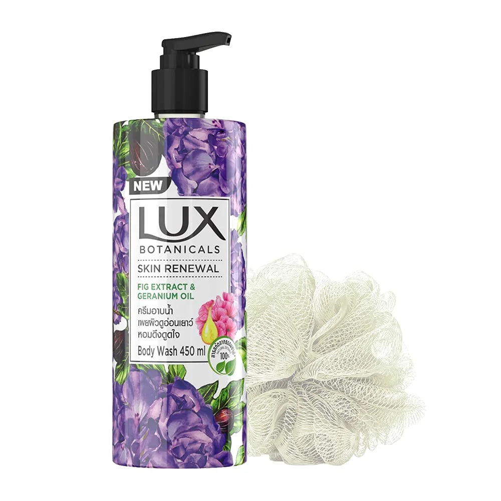 Skin 450 Extracts, Free Lux Botanicals Renewal Gel, No Natural Ml Paraben, Shower Loofah,