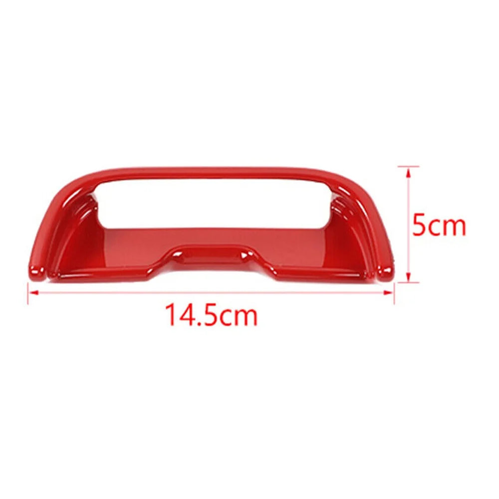 Red m 2pcs Center Button Trim Armrest ABS Teledu , Console