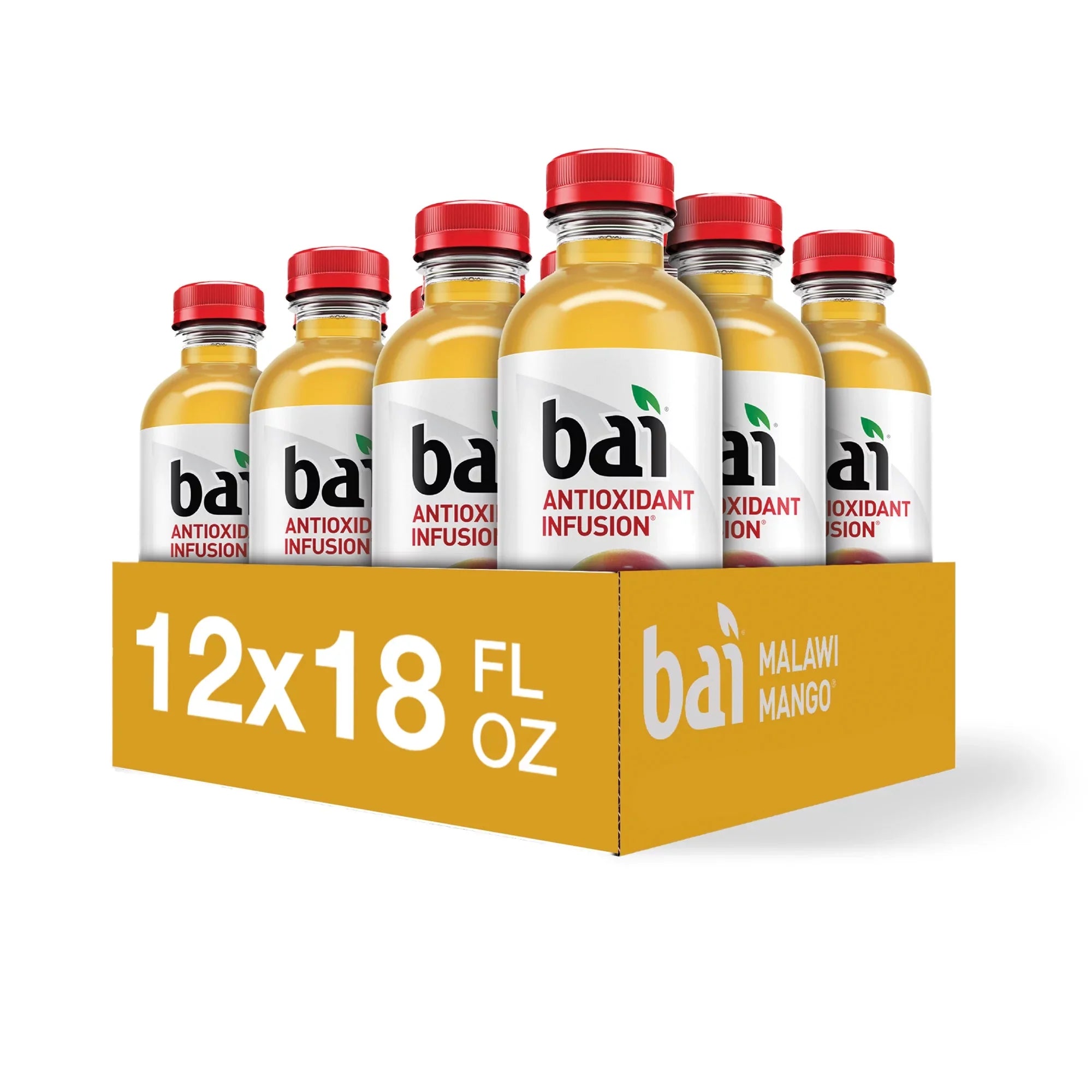Oz, Gluten-Free, Bai Bottles Infused 12 18 Drink, Mango, Fl Pack Malawi Antioxidant