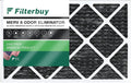 Filterbuy MERV Furnace 8 Activated Eliminator 10x24x1 HVAC Pleated with Odor (1-Pack) Carbon AC Filters Air