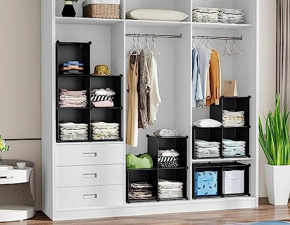 Organizer Shelf Storage Bookshelf,Storage for Bookcase Cubes 6-Cube Bedroom,Bathroom Kids,Closet, HOMIDEC Storage Cabinet Organizer Organizer, Cabinet Closet