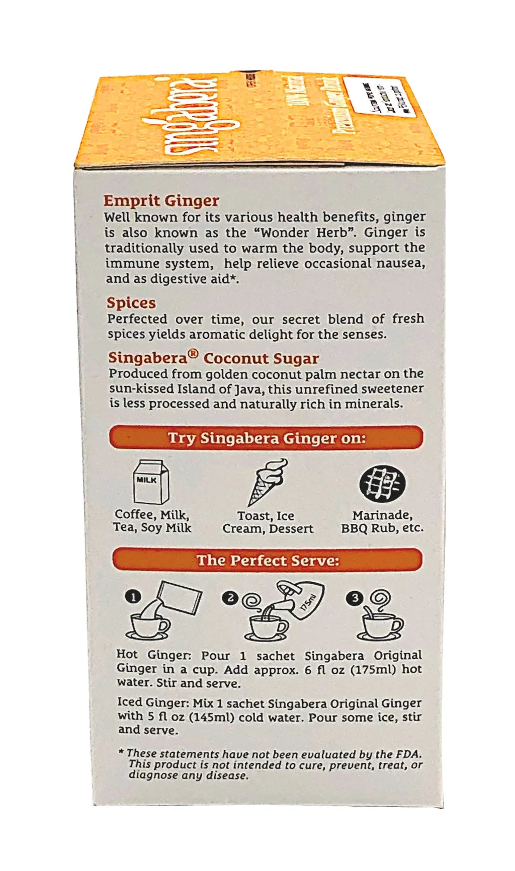 Pack 3 Ginger Drink, Original of Singabera