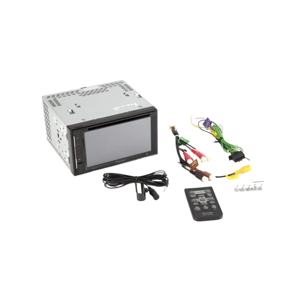 Media Receiver KIT4747 2002-2005 DIN with Digital Camera/Installation 2 Double Bluetooth/Backup W/ Door AM/FM Touchscreen Ford Stereo for Bundle Pioneer Kit/in-Dash 6.2" AVH-241EX Car Explorer DVD/CD