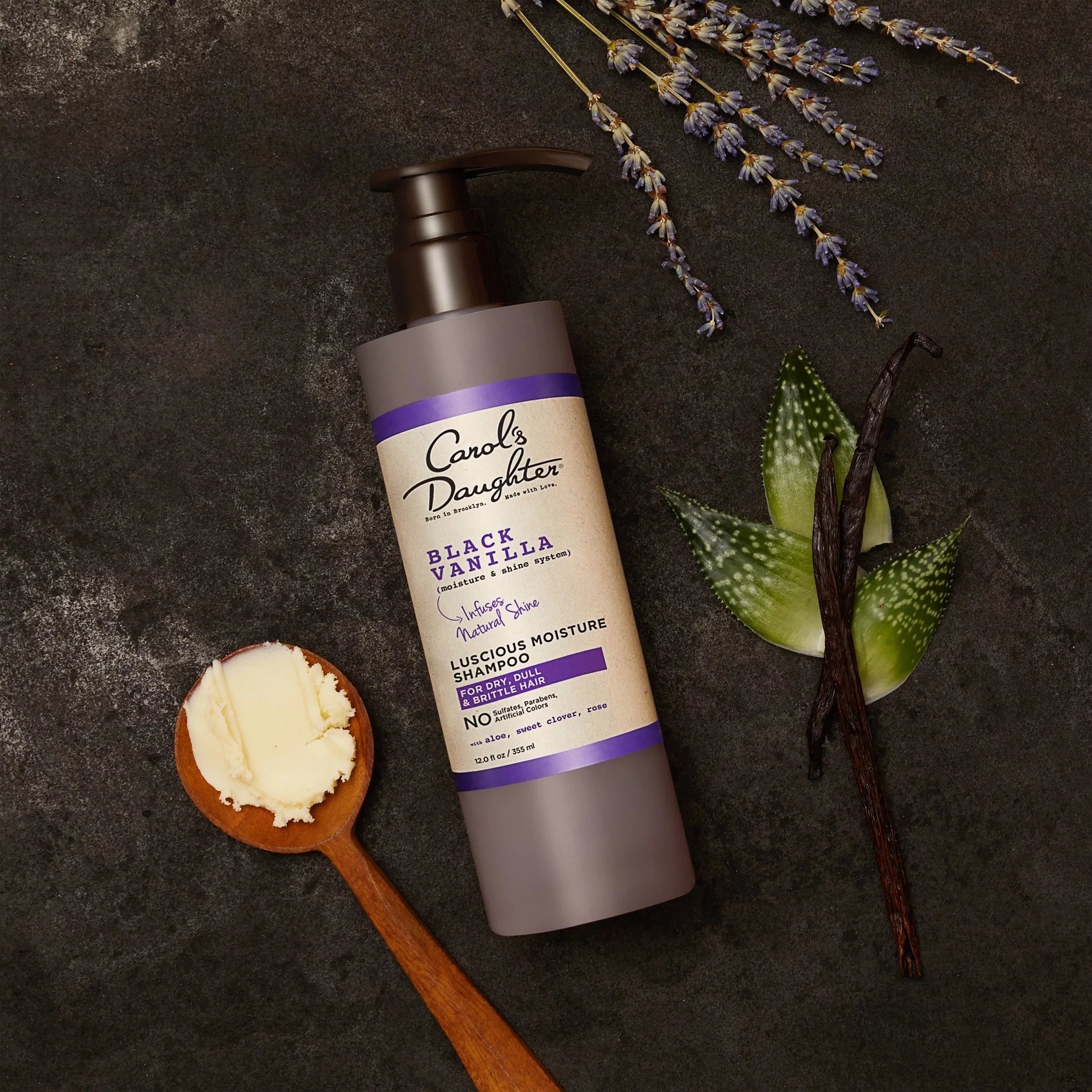 Hair Free Shampoo Vanilla & Shampoo Hair Dull Daughter Sulfate Conditioner Black and Conditioner Hair, May Shine Moisture Dry and (Packaging Hydrating Carol?s Set and Vary) For