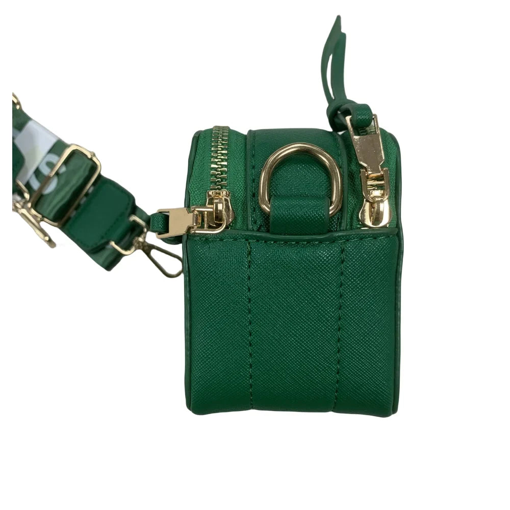 body Leather Strap Logo Cross Purple Chain with Bag Snapshot Women's