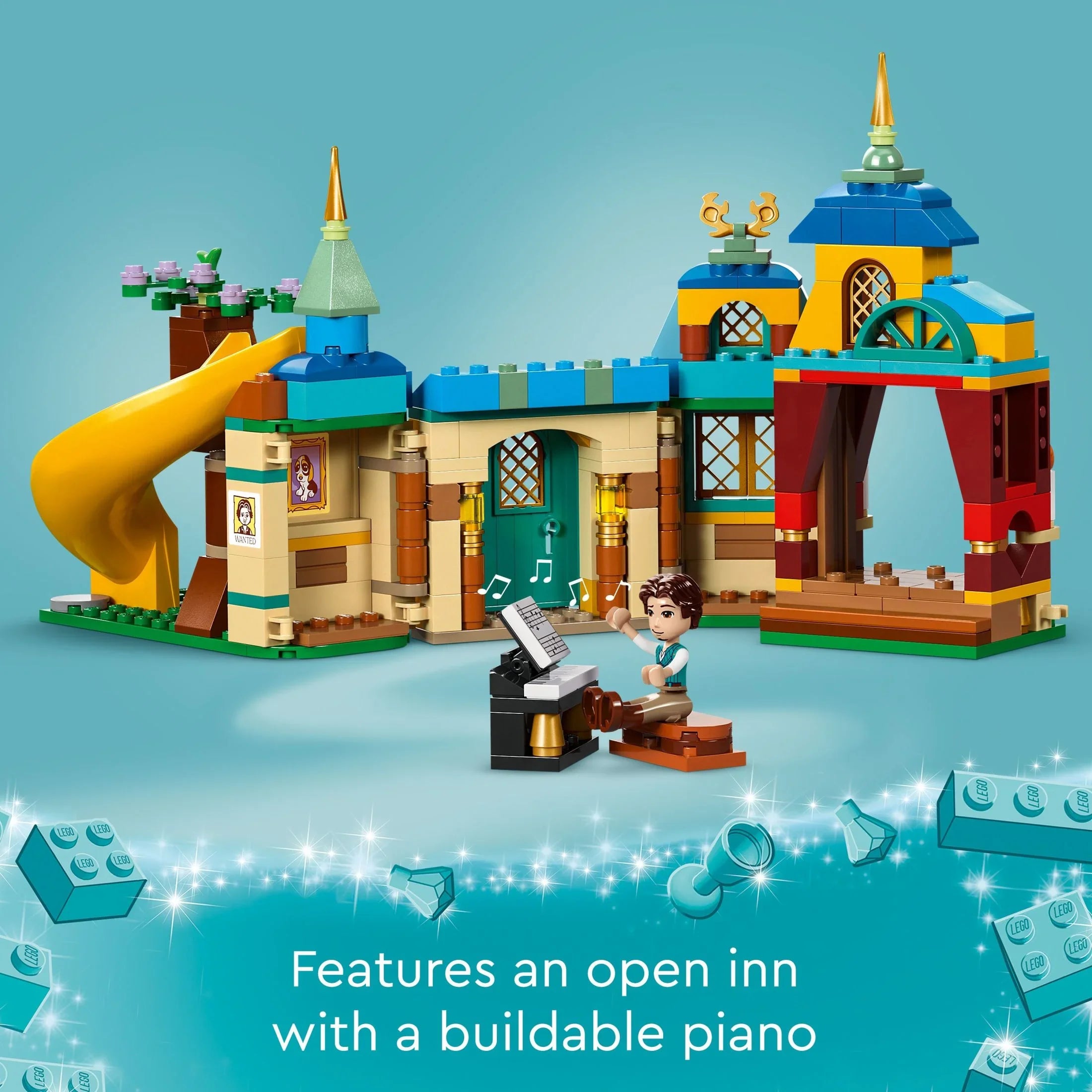 Princess Girls 43241 Gift The Rapunzel’s LEGO for Mother Fun Toy Princess 6 with Gothel Snuggly Disney Flynn Ages Disney Plus, and Toy, Tower Building & Mini-Dolls, and Boys Rider Duckling Tangled