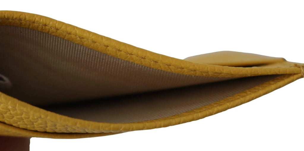 Leather Yellow Aarna Card Jimmy Choo Holder