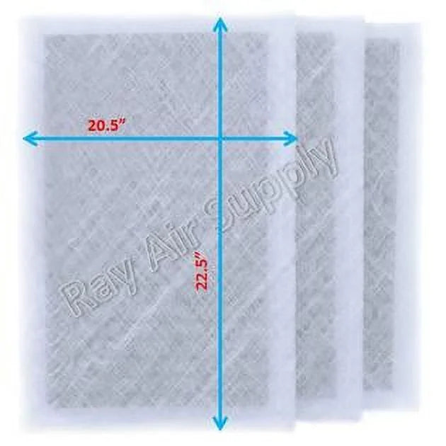 Filter Refills Guard SUPPLY (3 Air Pack) Pads Cleaner RAYAIR Replacement with MicroPower WHITE Compatible 22x25 22x25
