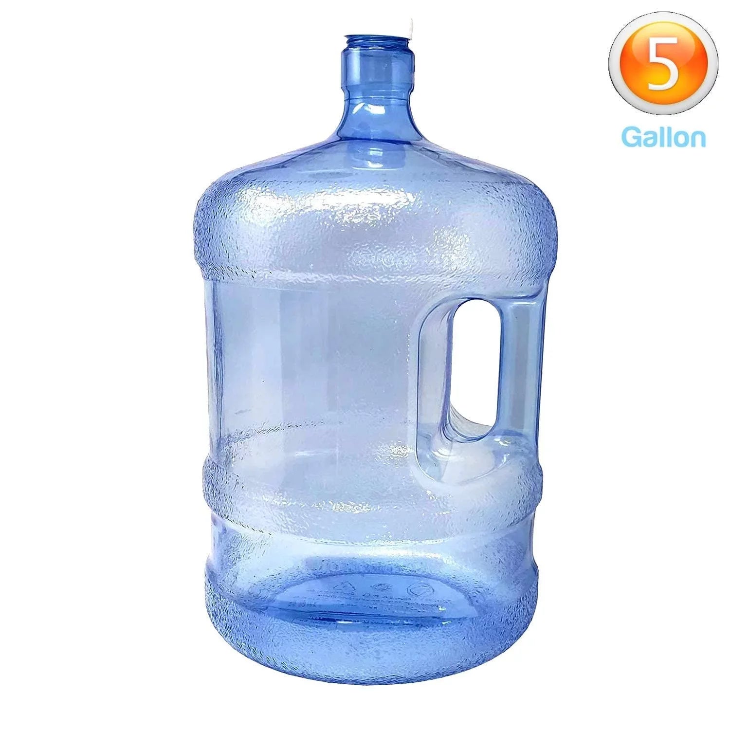 Residential Commercial Bottle Jug Container, Easy Handle, Water & Use, Gallon Reusable BPA-Free 5 PureAqua Sports Camping Carry Grip Plastic