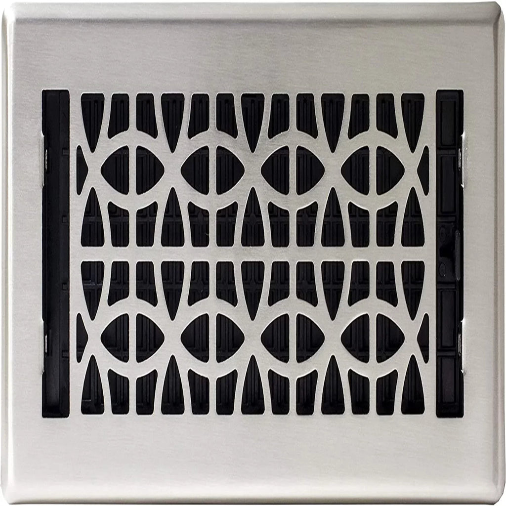 Plated Register, Floor Eclipse Nickel
