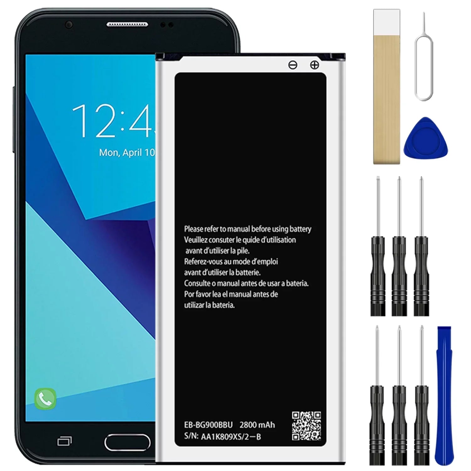 S5 for S903VL Samsung TracFone SM-S903VL Battery Replacement Galaxy EB-BG900BBC Tool EB-BG900BBU