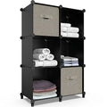 Organizer Shelf Storage Bookshelf,Storage for Bookcase Cubes 6-Cube Bedroom,Bathroom Kids,Closet, HOMIDEC Storage Cabinet Organizer Organizer, Cabinet Closet