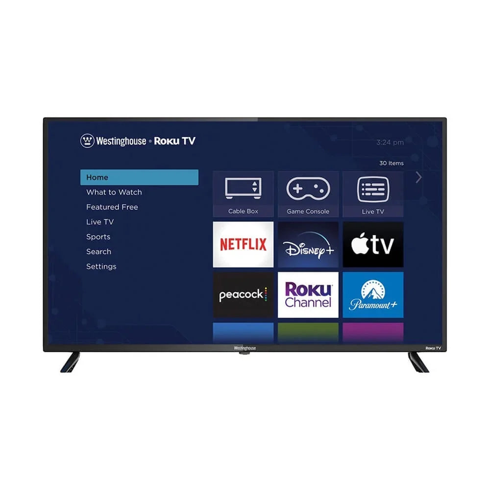 '- Legs, Westinghouse Remote, Stand Cable, - Batteries Included 2 43" Screws, Power TV UHD Roku 4K with Smart HDR