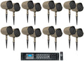 GSF6-TN 70v Landscape (16) 6.5" Commercial Ground JBL Stake/Wall Speakers+Amp
