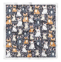 Hair Dogs Mix Pure SilkScarfFor Grey Head Neck Printed Bandanas Square For Phagun Women