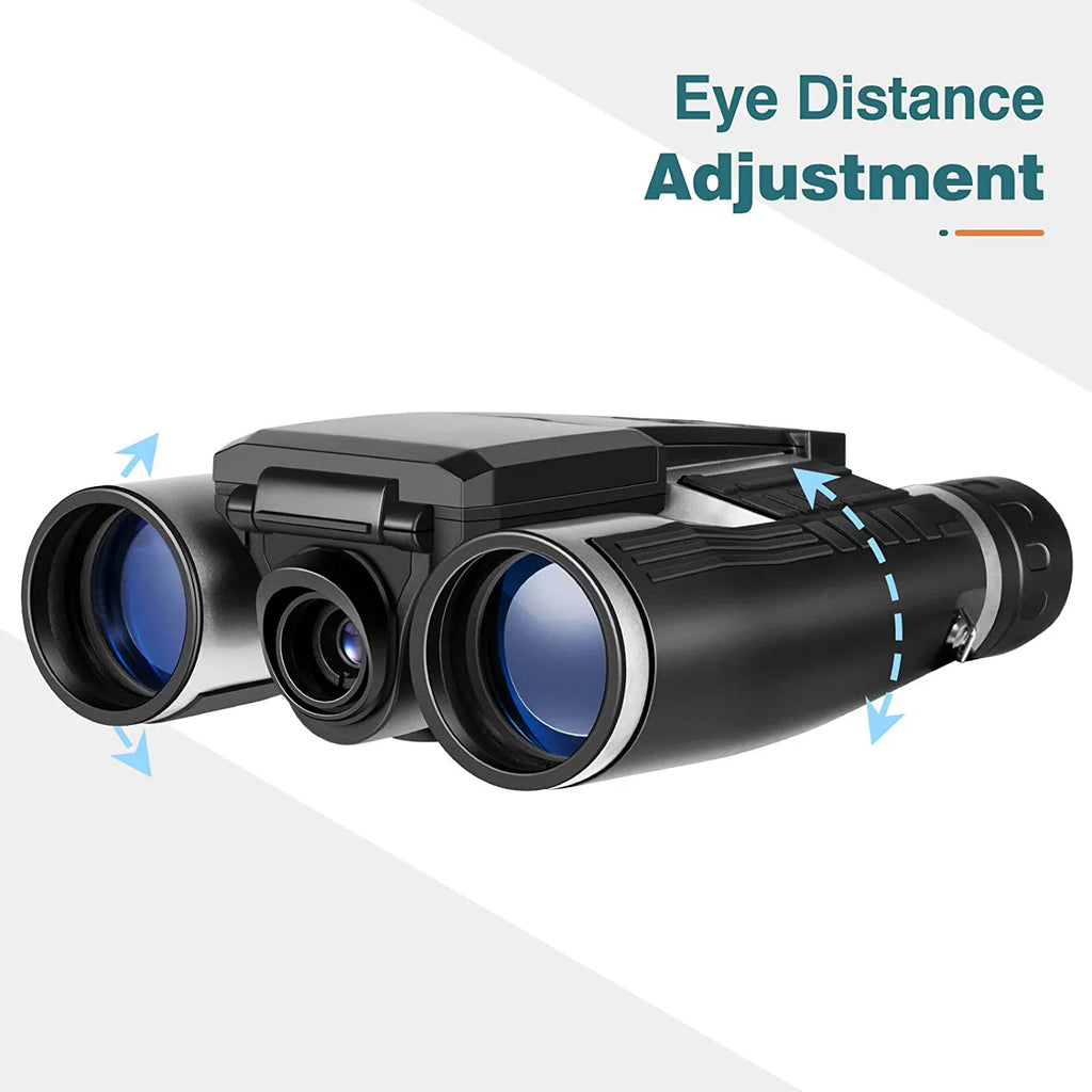 Camonity Camcorder Camera Concert Recorder Bird 2" 32GB Video for Binocular with LCD Football Game 12X Watching Photo Digital Zoom 5M