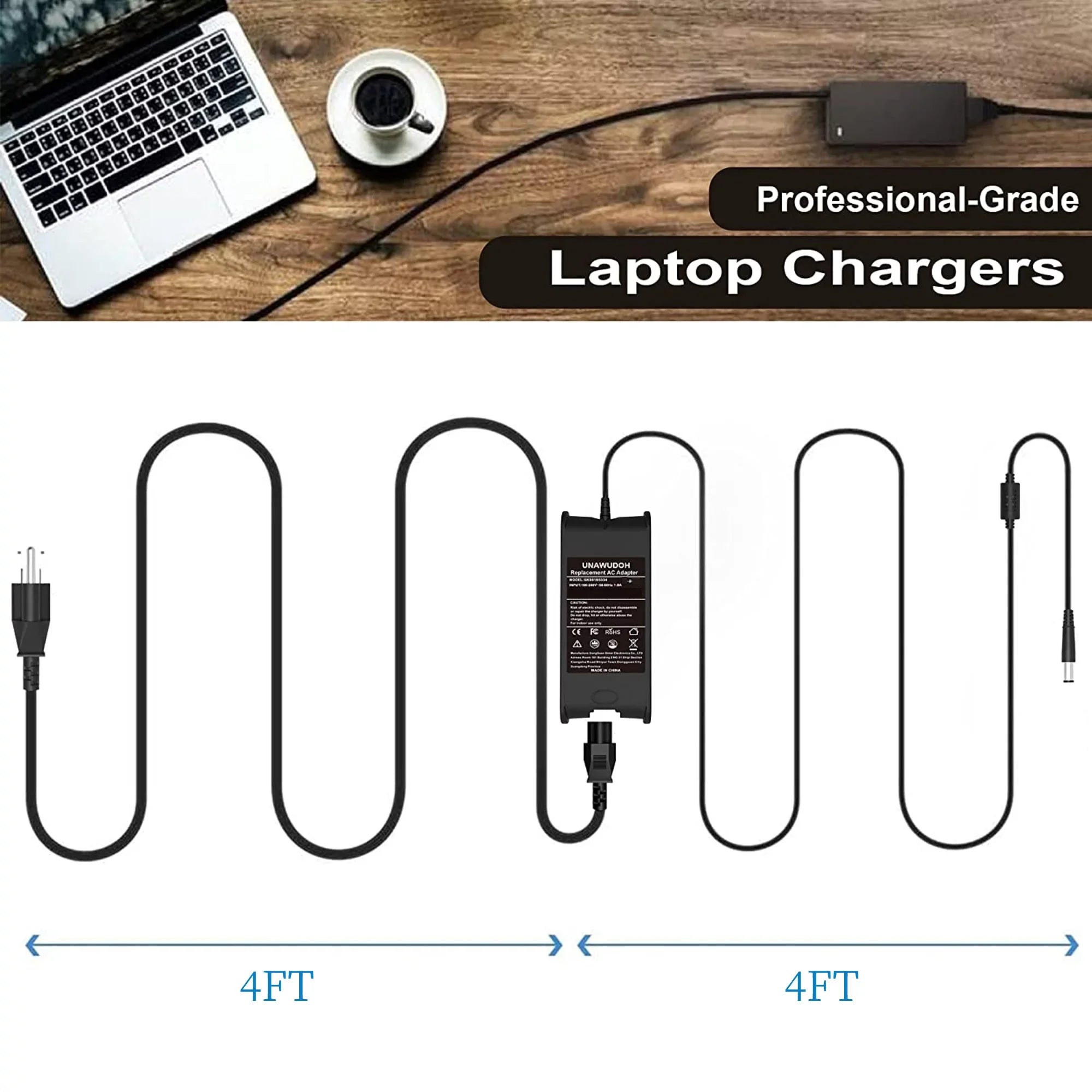 Computers E5510, Compatible U315K,E6410 Latitude KONKIN E5400, E4310, Charger Atg,PP08L,P02T AC Adapter 90W P05F, Laptop PP32LA, P05G, E6400 for E5410, Xfr, P06G, Replacement Notebook Dell Power BOO