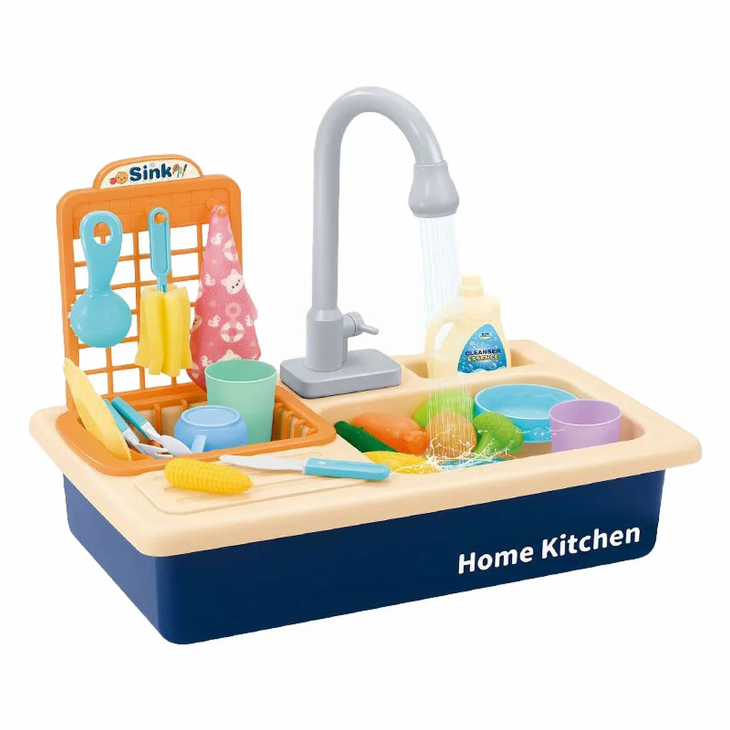 for Children Electric Board Board Role Kitchen System Water for Toys Playing Girls Running Pretend Toys Game Dishwasher Sink Play House Boys Toddlers With Cycle Automatic Play Water Toy Alphabet