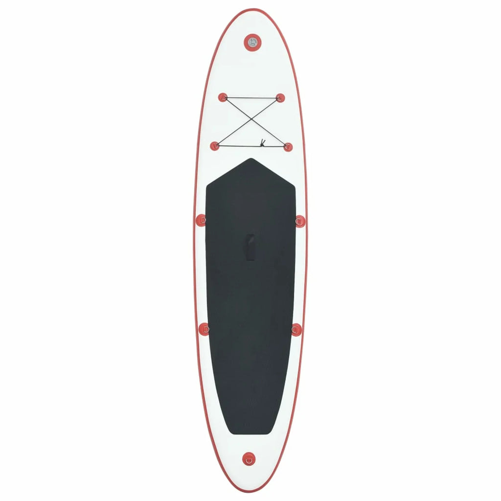 Set Surfboard Board Red Inflatable Paddle and White Andoer