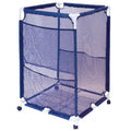 Blue, Bin, Medium, x Equipment L PBFT-1513 PB-M200, Style Mesh (25.4" - 25.4" 40" Pool W Rolling Pool Storage H) Organizer Pool Bins X