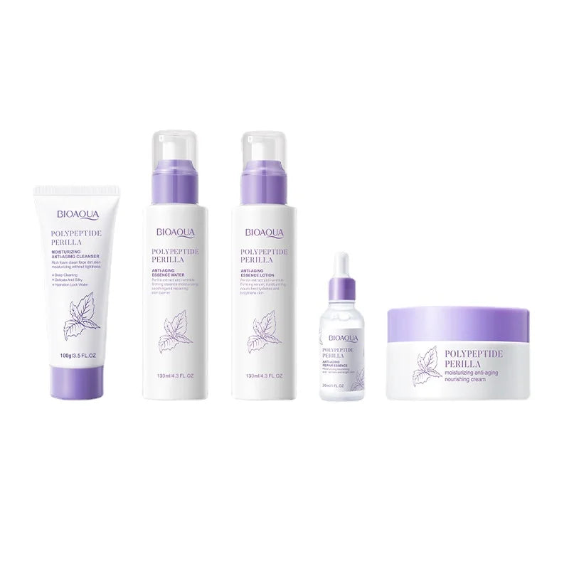 Polypeptide Skin Kits Kit Extract Women Skincare 5Pcs Sets Facial Perilla - Comprehensive & Care for