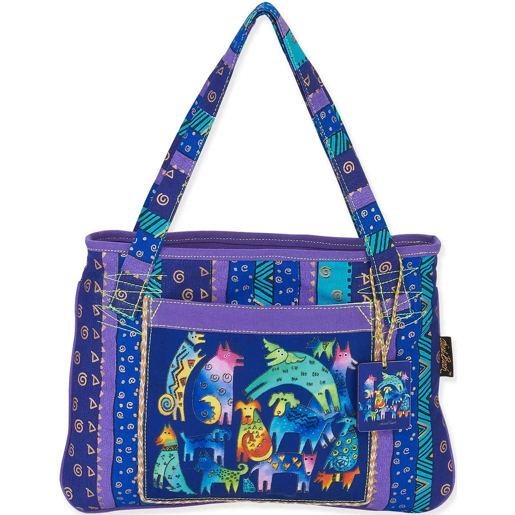 Medium 15"X11"-Mythical Dogs Tote