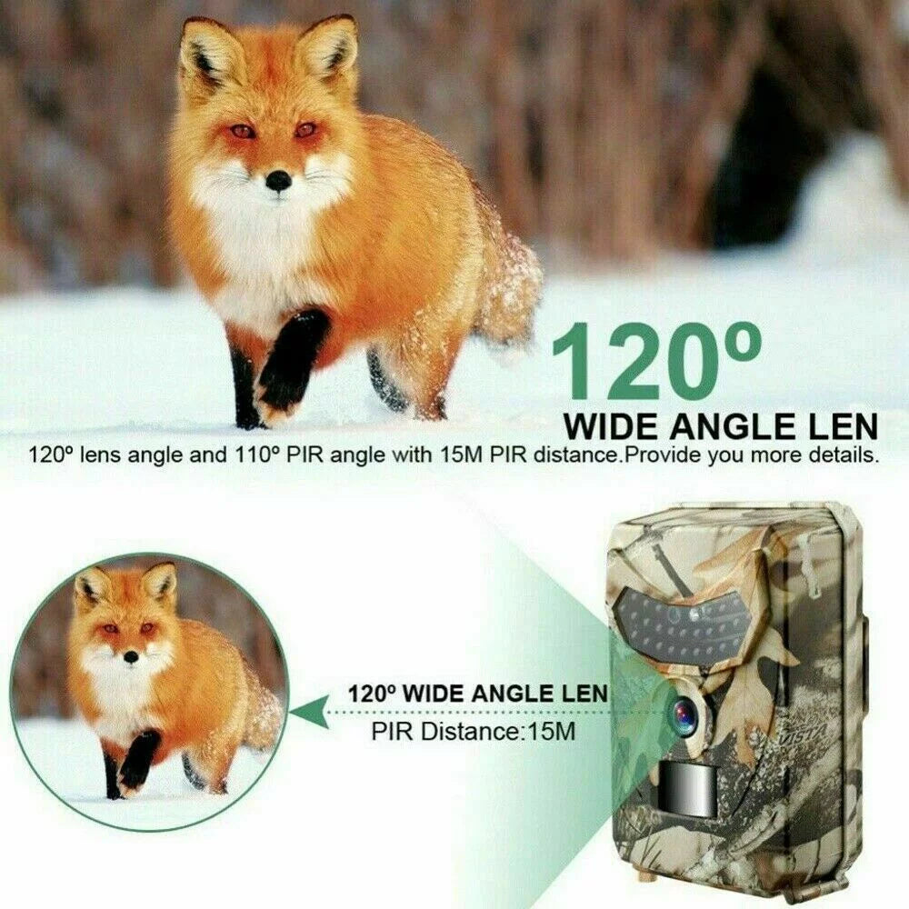 Game Cam Wildlife Lapse Waterproof, Deer 0.2S for Camera Camera Camera Trigger Time 12MP Deer 1080P Hunting Cam Night Accessory Speed Trail Monitors Glow Hunting Vision Hunting Trail No Field