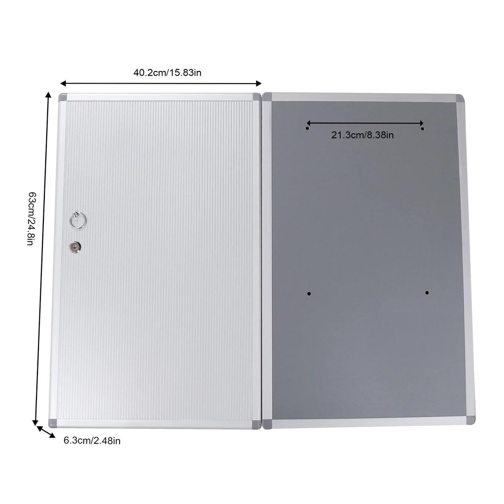 Safe Lock Box 96 Cabinet Organizer Box Key Cabinet Silver Wall Mount Storage Key