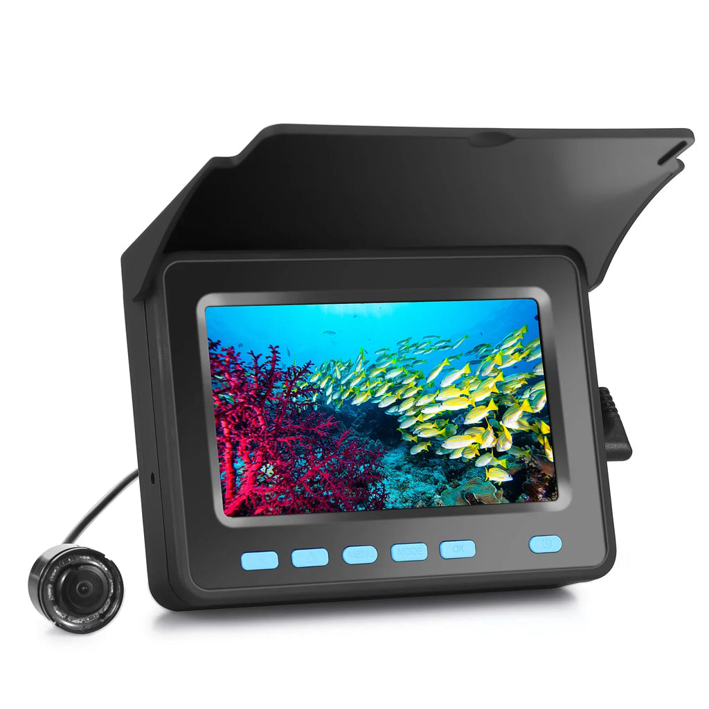 Ice 8PCS 1200TVL with for Fish Underwater and Finder Night IR Boat LED with Fishing - 20M/30M Vision Camera Fishing 4.3'' LCD