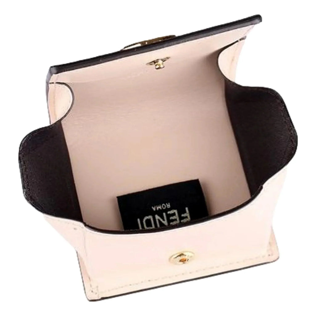 Logo Fendi Calf Coin F Case Leather 8M0459 Pink Leather Poudre