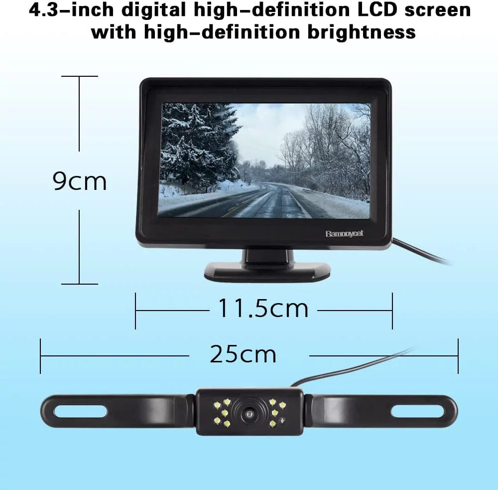 Car Reverse Truck SUV Camera Monitor Lotorasia Backup Kit,Car Camera Pickup for HD