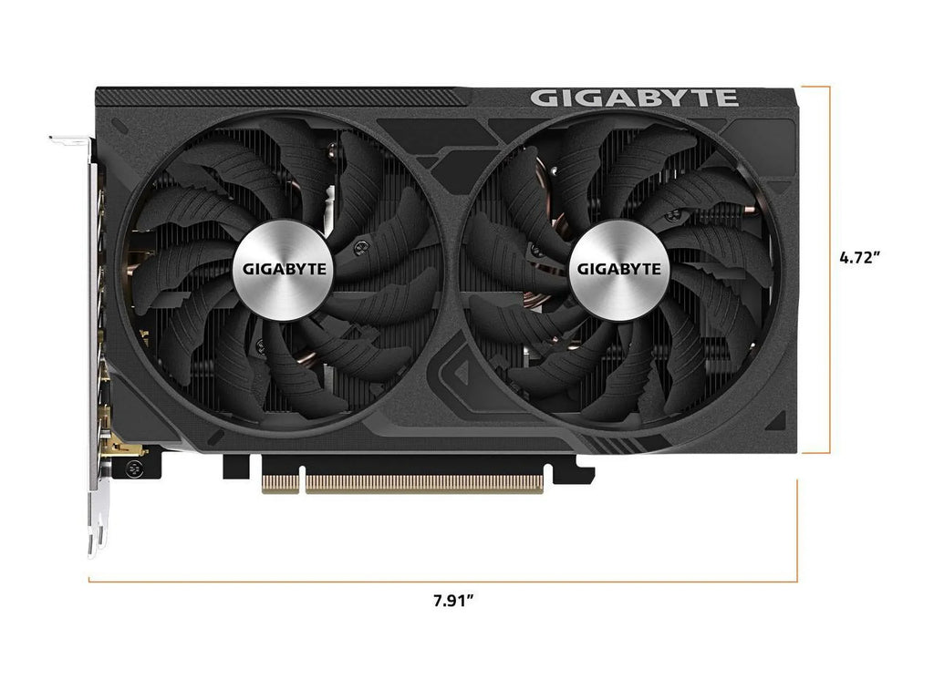 Fans, 4060 GDDR6, Ti OC 16GB WINDFORCE RTX Graphics 128-bit 16G WINDFORCE GIGABYTE Card GeForce Video GV-N406TWF2OC-16G Card, 2x