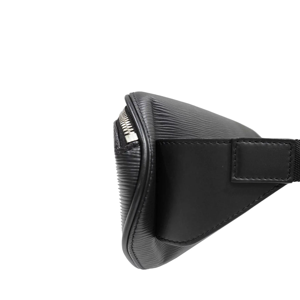 Unisex Leather (Good) Louis Epi Vuitton Pre-Owned Initials Bag Black Authenticated Belt