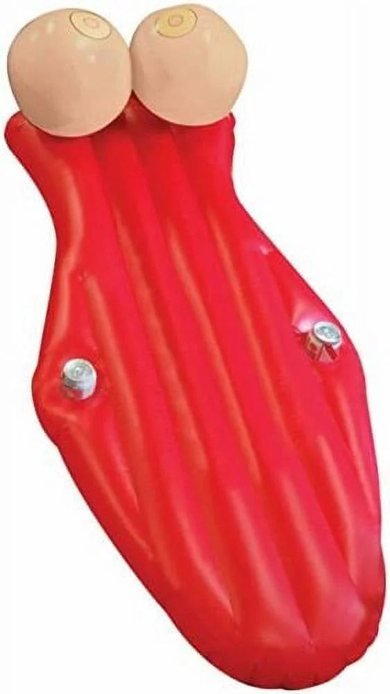 BIG MOUTH FLOAT POOL CUP HOLDERS 4.5FT PARTY BACHELOR BACHELORETTE BOOBIES GIANT