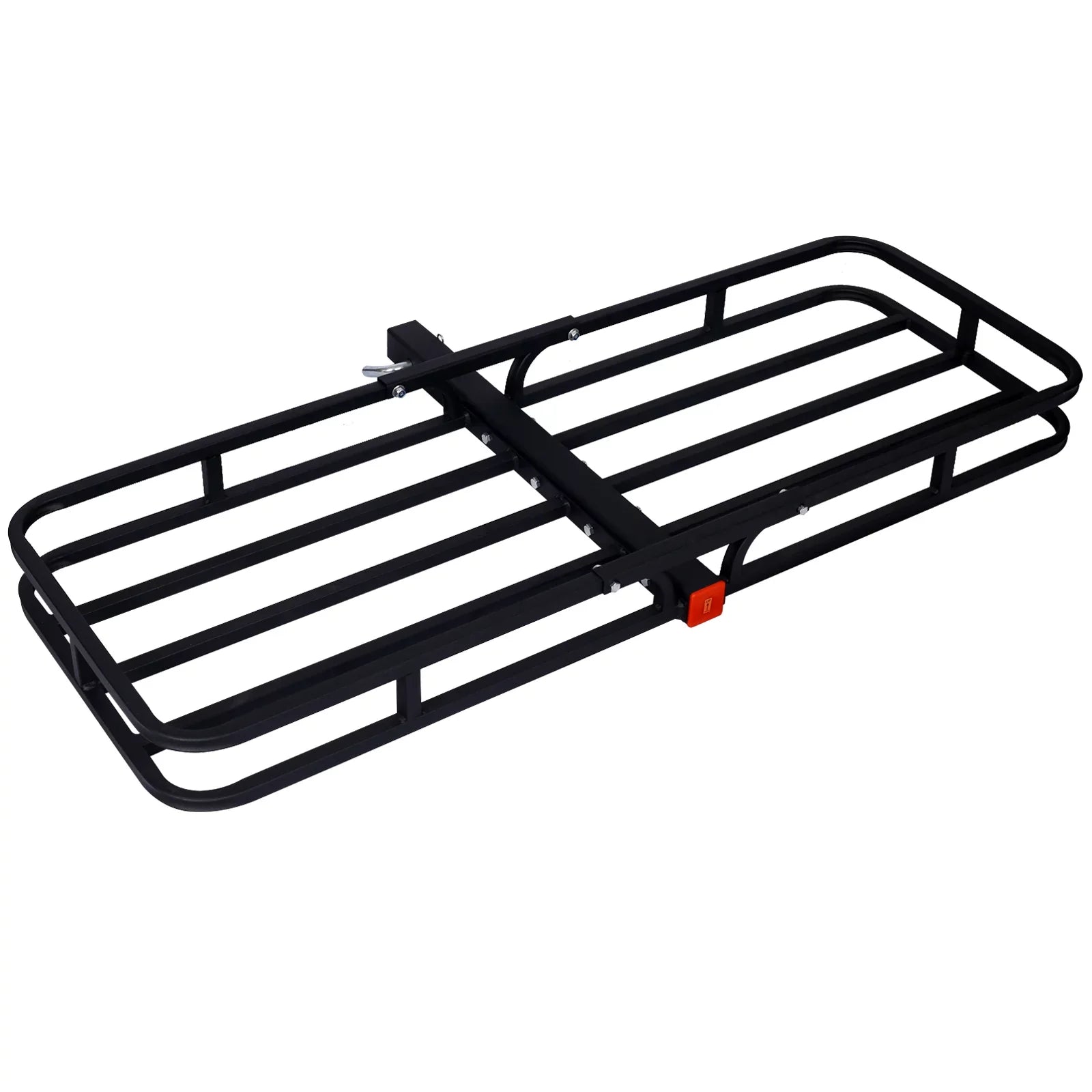 Mount Capacity, Cargo Rear Vans, RV's, - Rack Load Cargo Carrier, 2" Luggage Rack Steel SUV's, Hitch Basket Cars for Trucks, Black Receiver 500-lb with Hitch