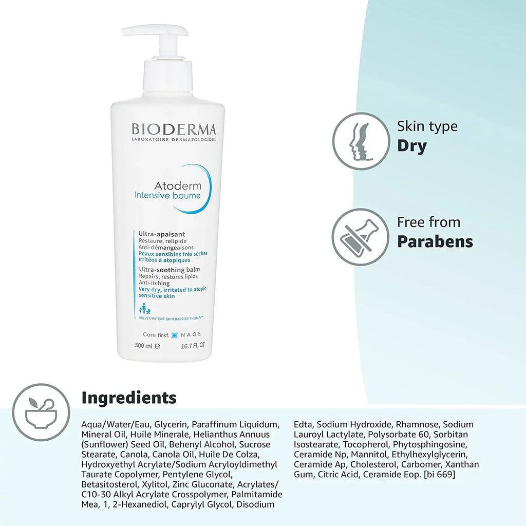Body ,Intensive and Bioderma Balm ,Face Atoderm Moisturizing