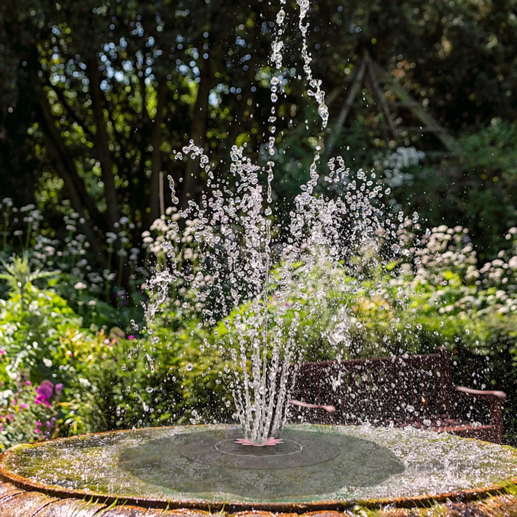 Imitation Fountains Garden Sprinkler Pond Motion For Swimming Solar Flower Pool Sun Controlled