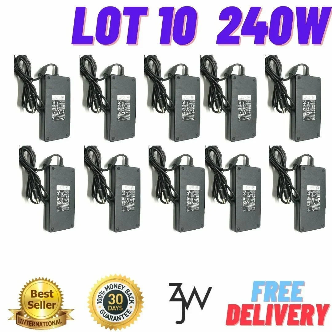R5 240W AC 10 17 Dell 19.5v of 12.3a R3 Adapter Lot laptop R4 charger