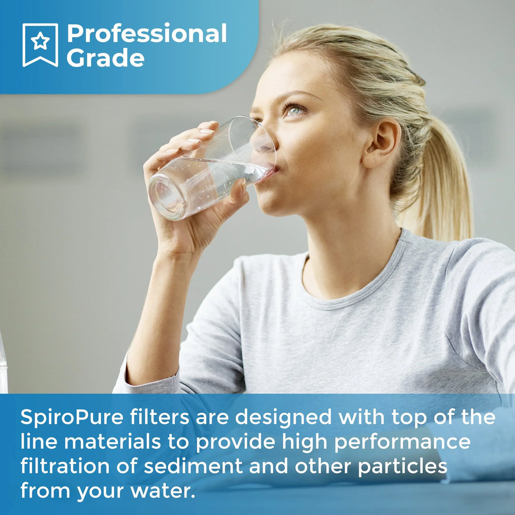 Sediment Pleated ECP20-BB SP-EC20-BB Cellulose 255491-43 10x4.5 Micron 8) (Case of SpiroPure 20 Filter Cartridge Water