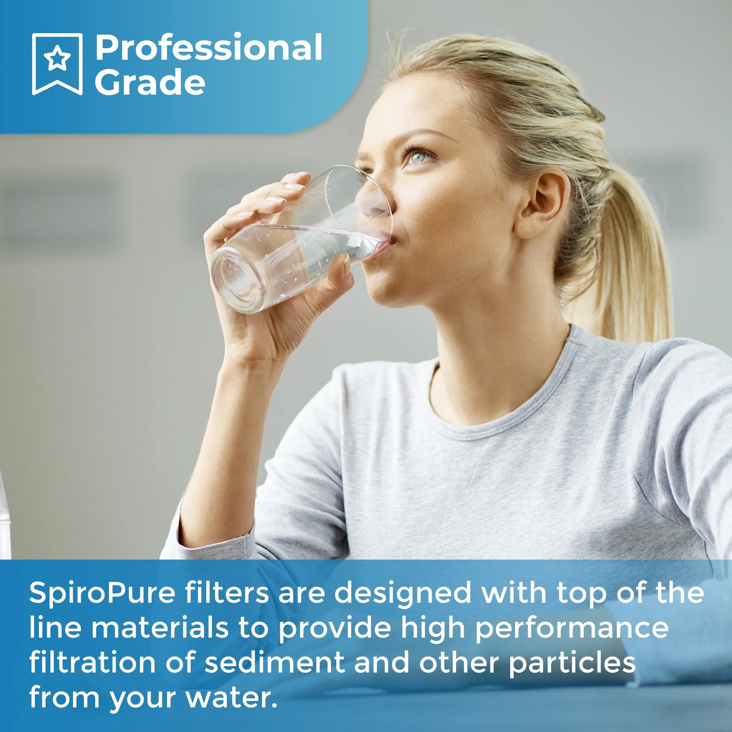 Sediment Pleated ECP20-BB SP-EC20-BB Cellulose 255491-43 10x4.5 Micron 8) (Case of SpiroPure 20 Filter Cartridge Water