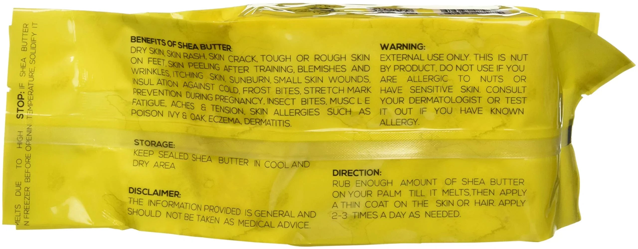 Shea African Smellgood Raw Butter, Unrefined 7 Pound