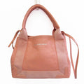 Pre-Owned Women's XS Bag Navy Pink (Good) Canvas,Leather Handbag,Shoulder Light 390346 Balenciaga Cabas