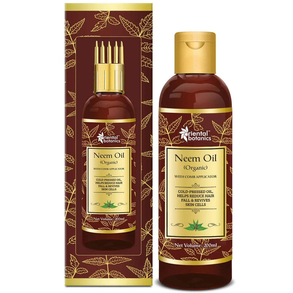 Care for Botanics Neem with Comb No and - Pure Oil Hair Skin 200ml Oriental Oil, Silicones - With Applicator Oil Mineral Organic