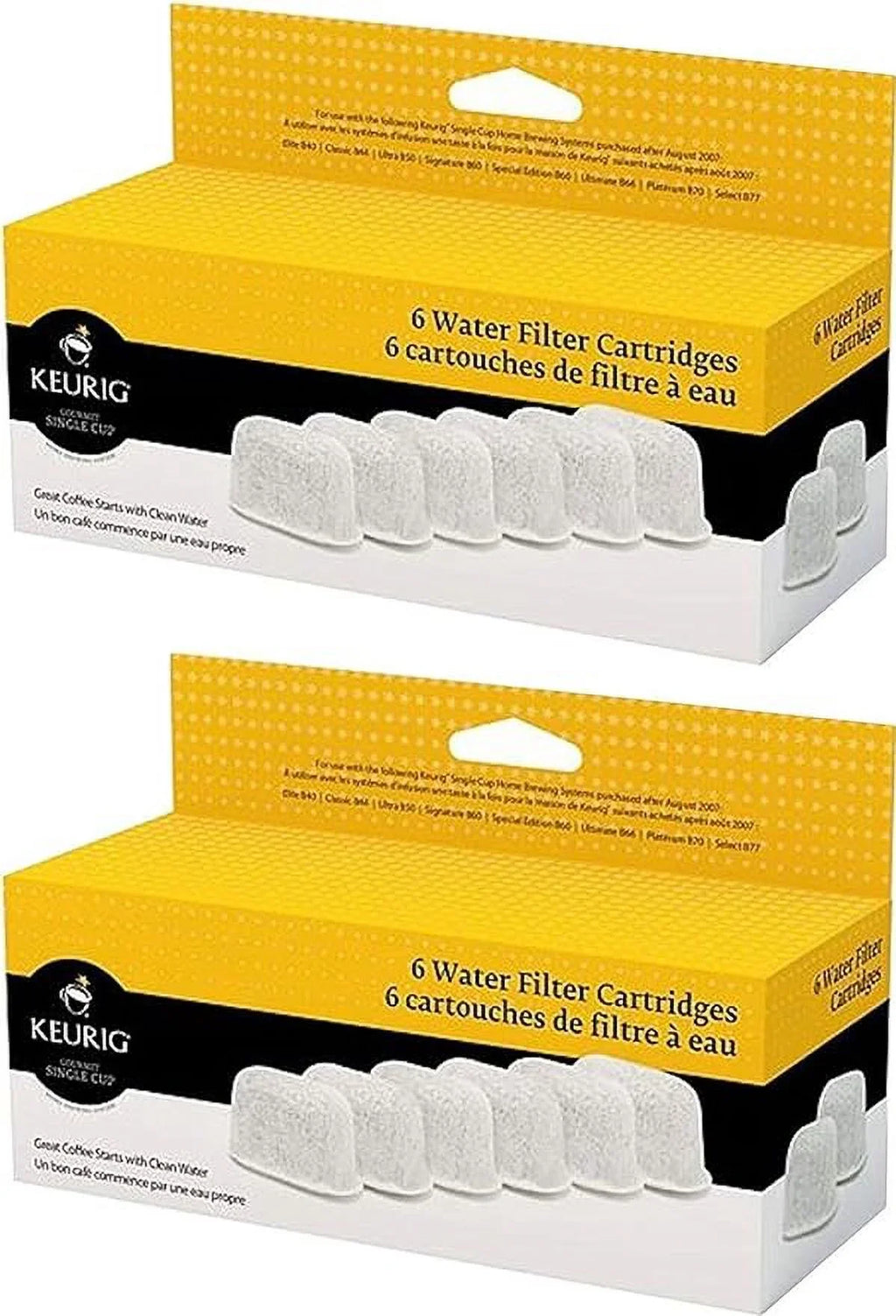 Filter filters) Cartridges (12 Water Six Keurig